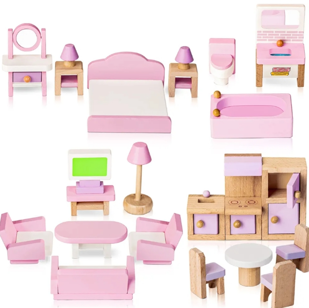 Wooden Furniture and Dolls